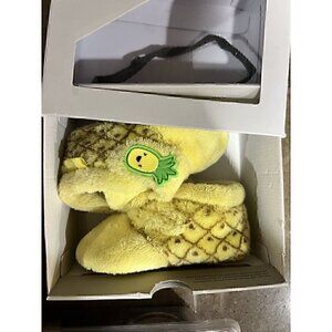 Ugg Bixbee Pineapple Stuffie Infant Booties Size 2/3 Slipper Yellow
